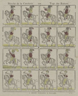 Walk of the cavalry, Germany, J. Proost, Philippus Jacobus Brepols, Anonymous, 1800 - 1833