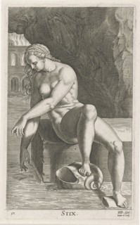 River Nymph Styx, Philips Galle, 1587