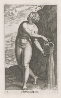 Water Nymph Hippoccrene, Philips Galle, 1587