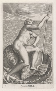 Waternimf Galatea, Philips Galle, 1587