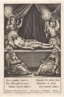 Lamentation of Christ, Antonie Wierix (III), Hieronymus Wierix, Piermans, 1606 - before 1619