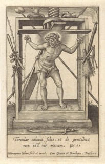 Christ in the winepress, Hieronymus Wierix, 1563 - before 1619