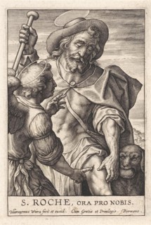 St. Rochus, Hieronymus Wierix, 1563 - before 1619