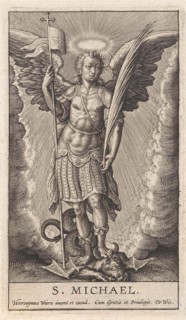 Archangel Michael, Anonymous, Hieronymus Wierix, de Wit, 1563 - before 1619