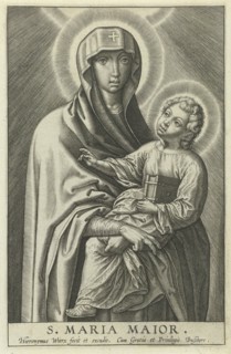 Mary with the Christ Child, Hieronymus Wierix, 1563 - before 1600