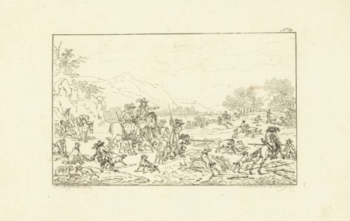 Boar Hunt, Joannes Bemme, 1800 - 1841
