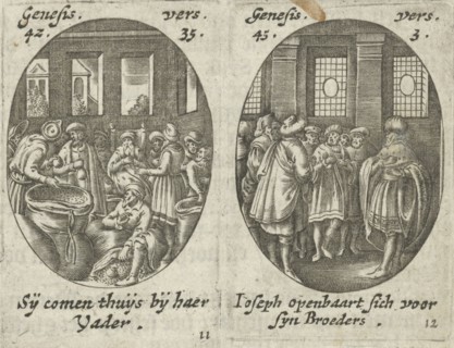 Joseph's brothers discover bags of money, Joseph makes himself known to his brothers, Hans Janssen,