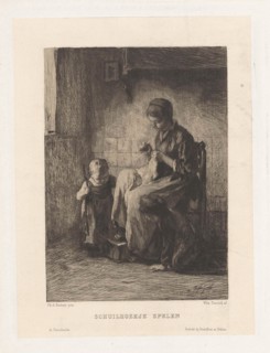 Playing hide and seek, Willem Steelink (II), Roeloffzen & HÃ¼bner, 1866 - 1928