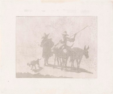 Two mule drivers with a dog, Diederik Jan Singendonck, 1815