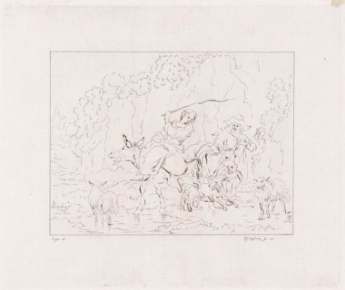 Shepherd and shepherdess, Diederik Jan Singendonck, 1815