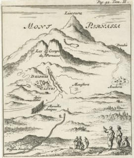 View of Mount Parnassus, Jan Luyken, Hendrick and Dirk Boom, 1679