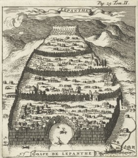 View of Lepanto, Jan Luyken, Hendrick and Dirk Boom, 1679
