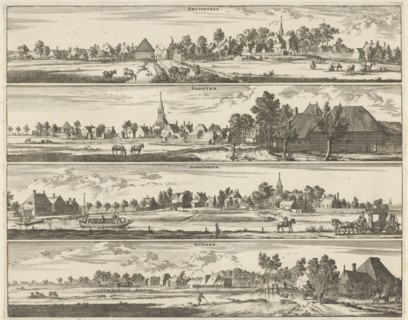 View Amstelveen, Locks, Sloterdijk and Osdorp, The Netherlands, Jan Luyken, Abraham Wolfgang,