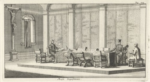 Jesuits convict an accused person, Jan Luyken, Henricus Wetstein, 1692