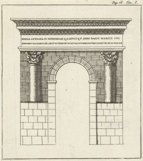 Roman gate at Zara, Jan Luyken, Hendrick and Dirk Boom, 1679