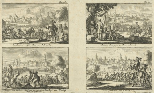 Fight in Ireland Londonderry and Kinsale, 1689 and the conflict in Ireland in Dublin and Cork, 1690