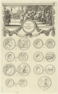 Demetrius I Soter is offered the crown of Judea, Jan Luyken, Wilhelmus Goeree (I), 1690