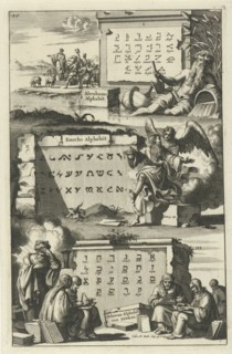 Alphabet of Abraham, Enoch and Ezra, Jan Luyken, Wilhelmus Goeree (I), 1690