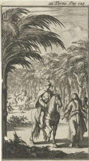 Road from Agra to Delhi approached by a female member of a gang of robbers India, Jan Luyken,
