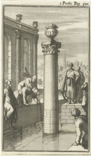 Study of the water level in Cairo, Egypt, Jan Luyken, Charles Angot, 1689