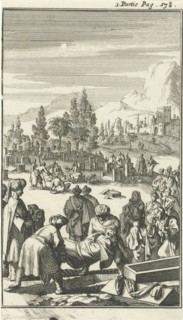 Turkish funeral, Jan Luyken, Charles Angot, 1689