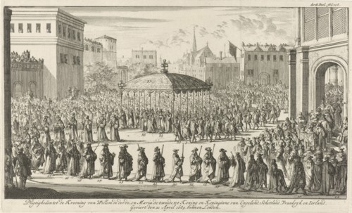 Coronation Procession of William III, 1689, Jan Luyken, Jan Claesz ten Hoorn, 1689