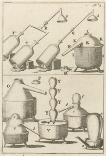 Various images of laboratory tools, Jan Luyken, Jan Claesz ten Hoorn, 1689