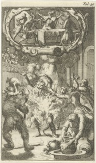 Charles VI, King of France, catches fire at a masquerade party / Ablabius ordered by Constantine
