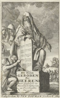 Moses with the Tablets of Law, Jan Luyken, Jan Bouman, 1685