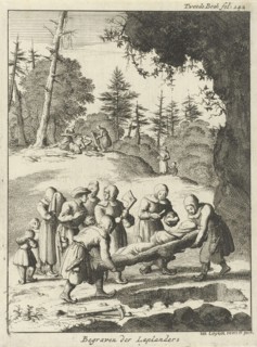 Burial Ceremony at the Laplanders, Jan Luyken, 1682