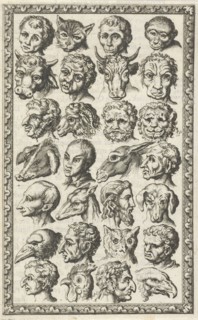 28 cups of humans and animals, Jan Luyken, Willem Goeree, 1682