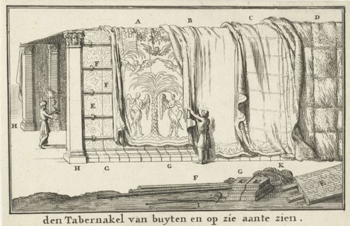 Construction of the Tabernacle, Jan Luyken, Willem Goeree, 1683