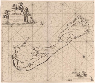 Sea chart of Bermuda, Jan Luyken, Claes Jansz Voogt, Johannes van Keulen (I), 1684 - 1799