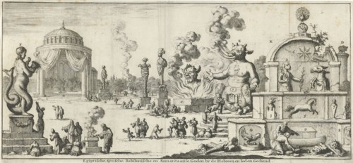 Egyptian, Syrian, Babylonian and Samaritan gods worshiped by the Hebrews and Jews, Jan Luyken,