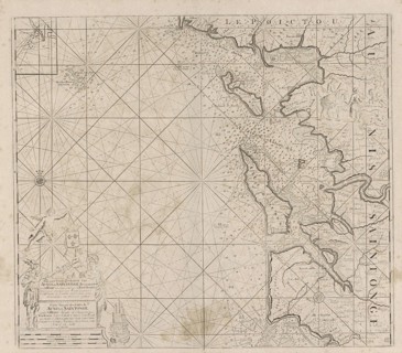Sea chart of Saintonge and Aunis, Anonymous, Claes Jansz Voogt, Johannes van Keulen (I), 1756 -