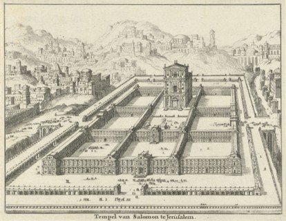 Temple of Solomon, Jerusalem (version A), Jan Luyken, Willem Goeree, 1682