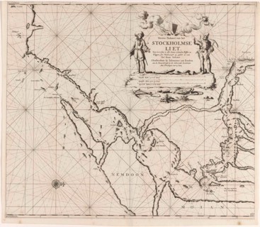 Map of the waters around Stockholm, Jan Luyken, Johannes van Keulen (I), unknown, 1681 - 1799