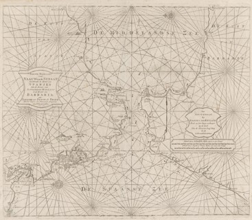 Sea chart of the Strait of Gibraltar, Anonymous, Johannes van Keulen (II), 1681 - 1803