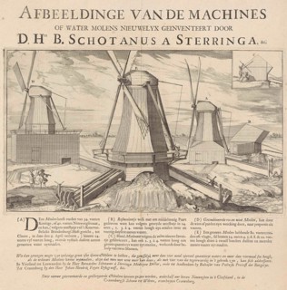 Four mills Kleef, Caspar Luyken, 1695