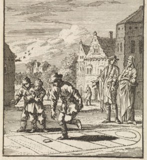 Children playing, Jan Luyken, wed. Pieter Arentsz (II), Cornelis van der Sys, 1712