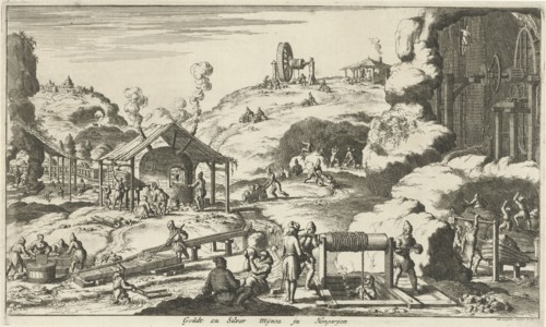 Gold and silver mines in Hungary, Jan Luyken, 1682