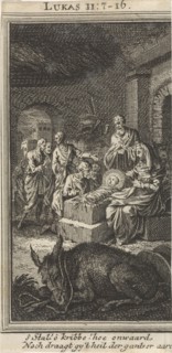 Adoration of the Shepherds, Jan Luyken, Anonymous, 1712