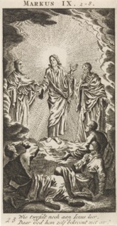 Transfiguration of Christ on Mount Tabor, Jan Luyken, Anonymous, 1712