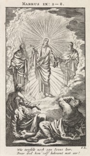 Transfiguration of Christ on Mount Tabor, Jan Luyken, wed. Arentsz Pieter Cornelis van der Sys II,