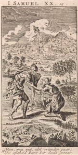 Farewell to David and Jonathan, Jan Luyken, Anonymous, 1712