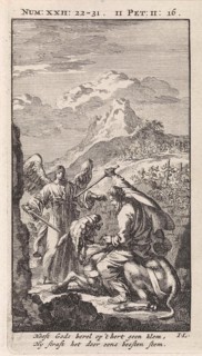 Balaam and his donkey, Jan Luyken, 1712