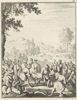 Turkish funeral, Jan Luyken, 1681