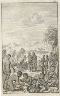 Marriage among the Hottentots, Jan Luyken, Jan Bouman, 1681