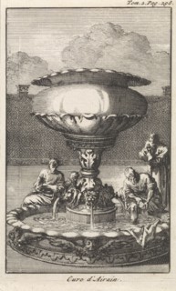 Copper laver or wash basin in the court of the tabernacle, Jan Luyken, Pieter Mortier, 1705