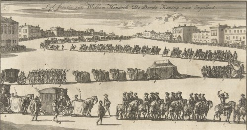 Burial of William III, 1702, Jan Luyken, 1702 - 1703